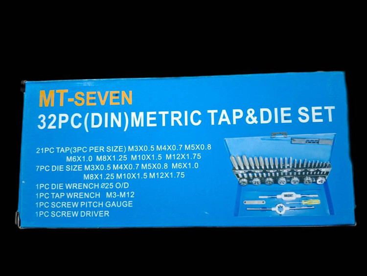 ست قلاویز و حدیده 32 پارچه MT-SEVEN مدل Metric Tap and Die Set