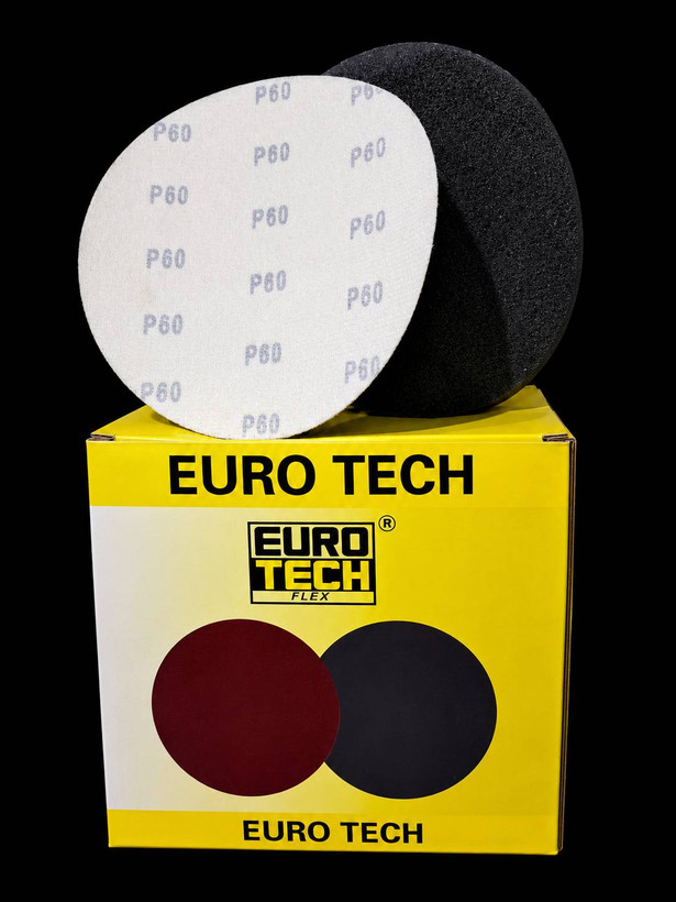 جعبه سنباده دیسکی پشت کرکی EURO TECH قطر 180 میلی متر گریت 60
