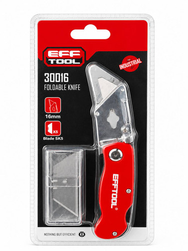 کاتر تاشو صنعتی EFFTOOL مدل 30016 با تیغه SK5